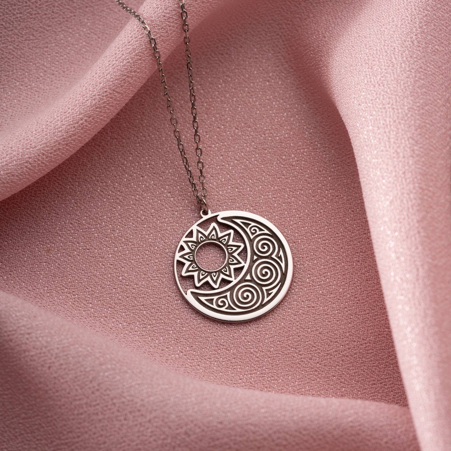 Sun & Moon Necklace | Symbol of Balance Gift