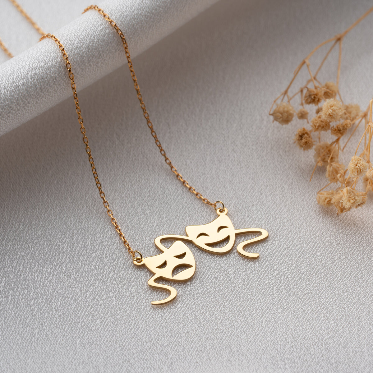 Theatre Mask Necklace