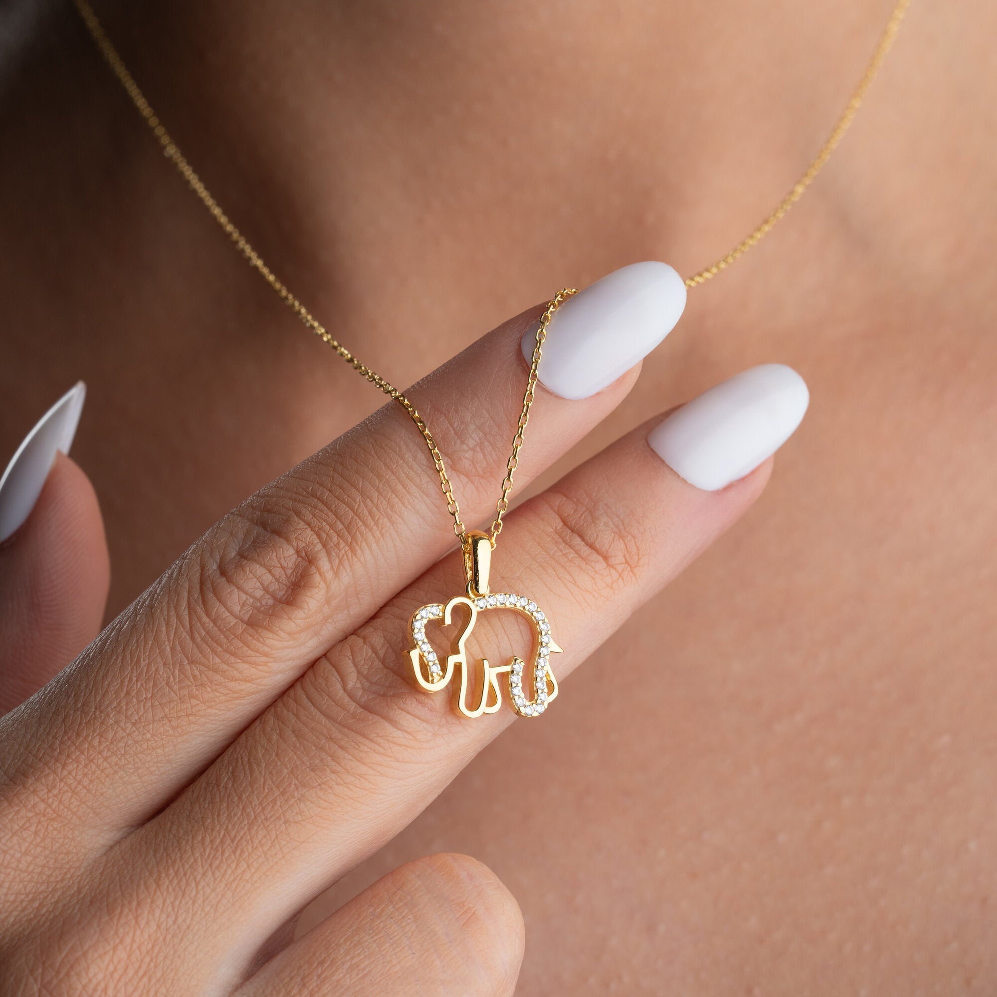 Tiny Elephant Necklace