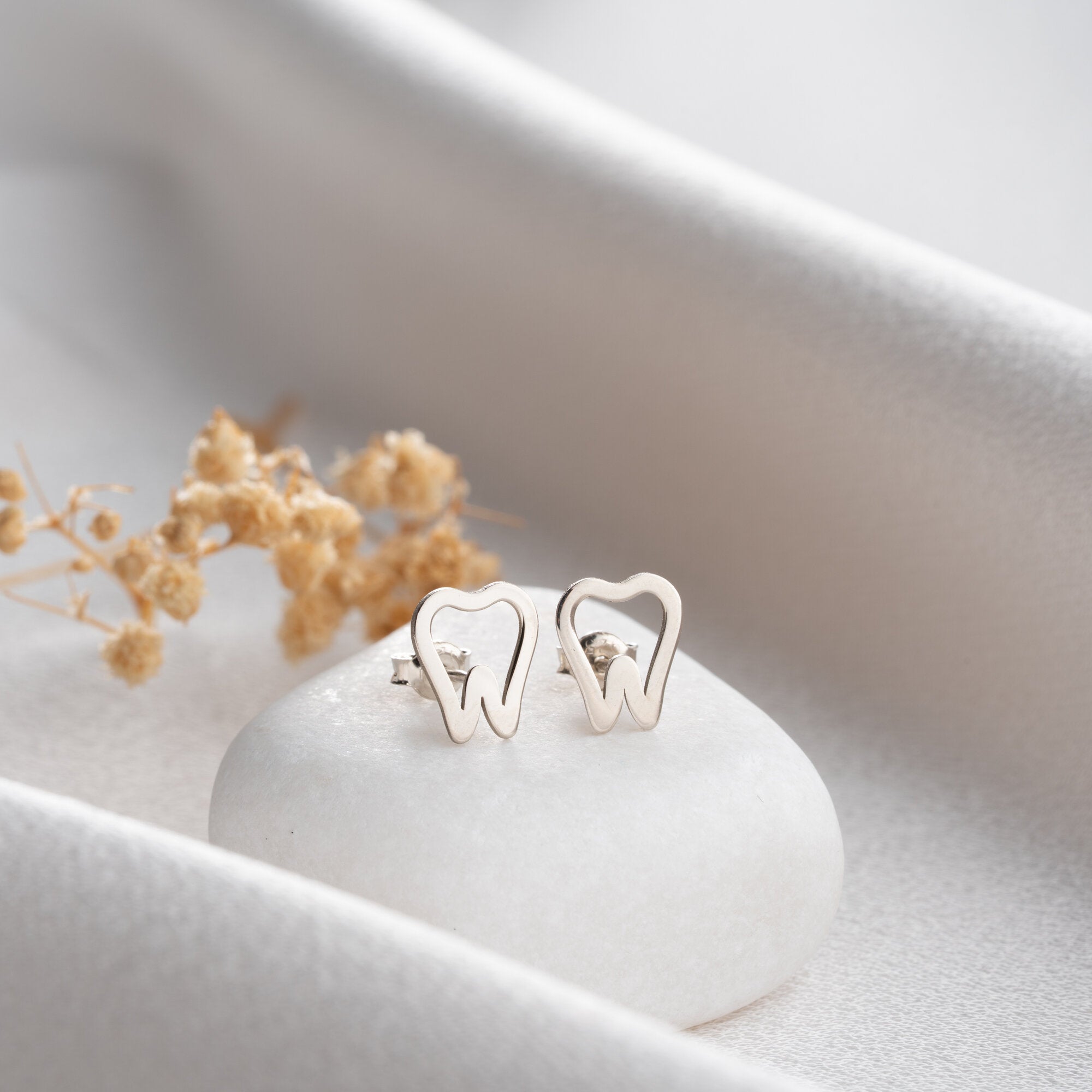 Tooth Shaped Stud Earrings