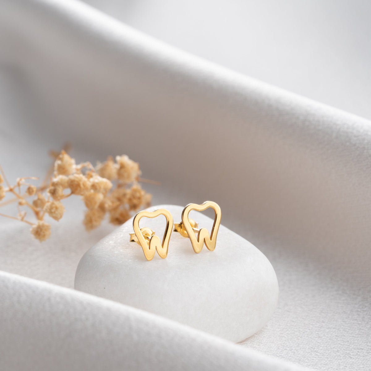 Tooth Shaped Stud Earrings