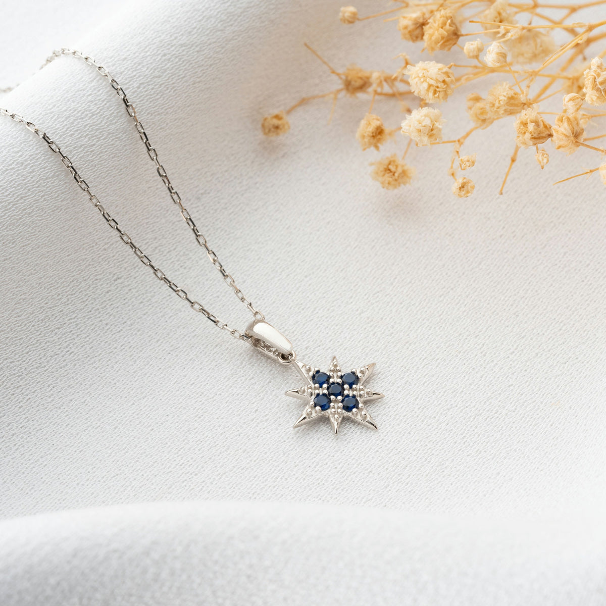 Compass Necklace With Birthstone