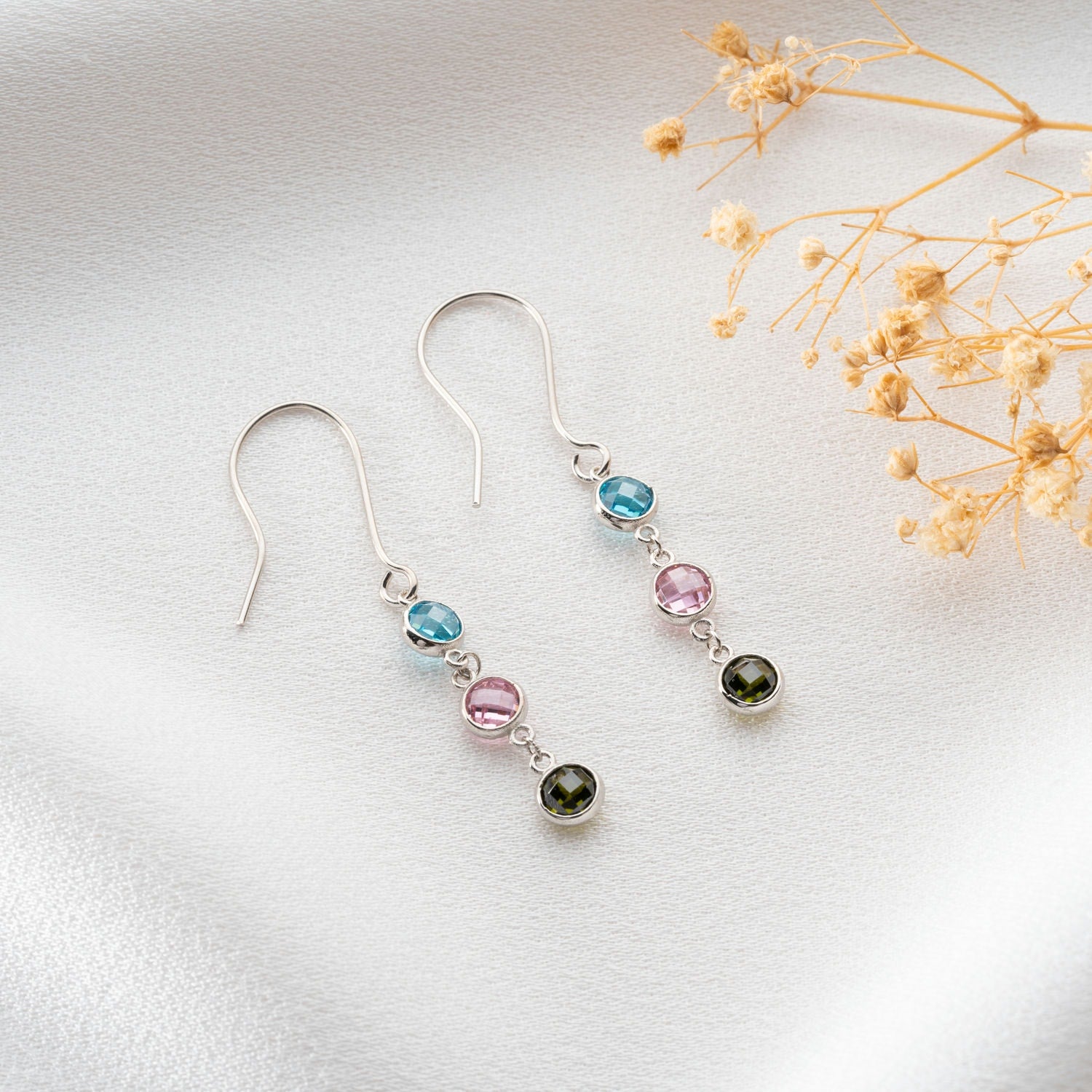 Family Birthstone Earrings