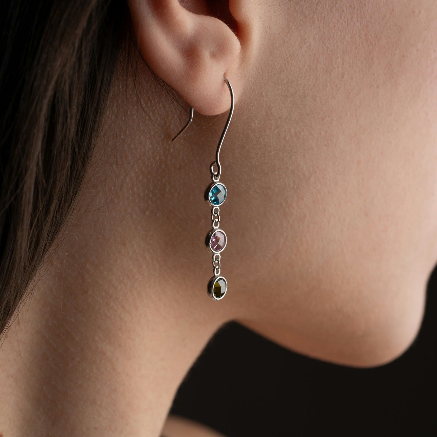 Family Birthstone Earrings