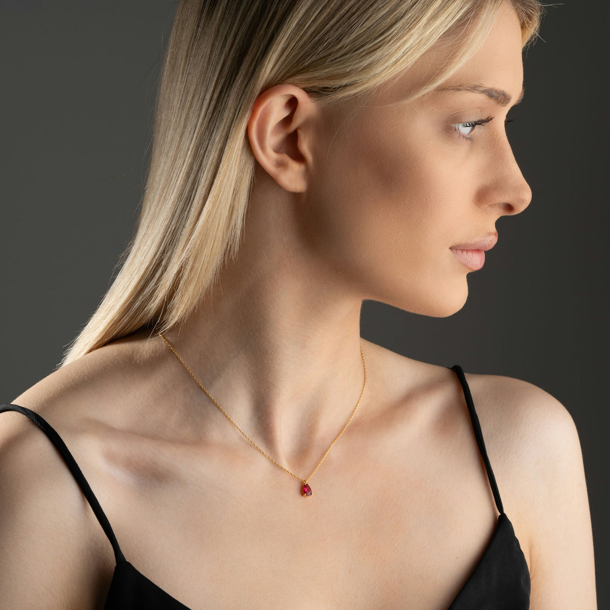 Sterling Silver Birthstone Pendant Necklace