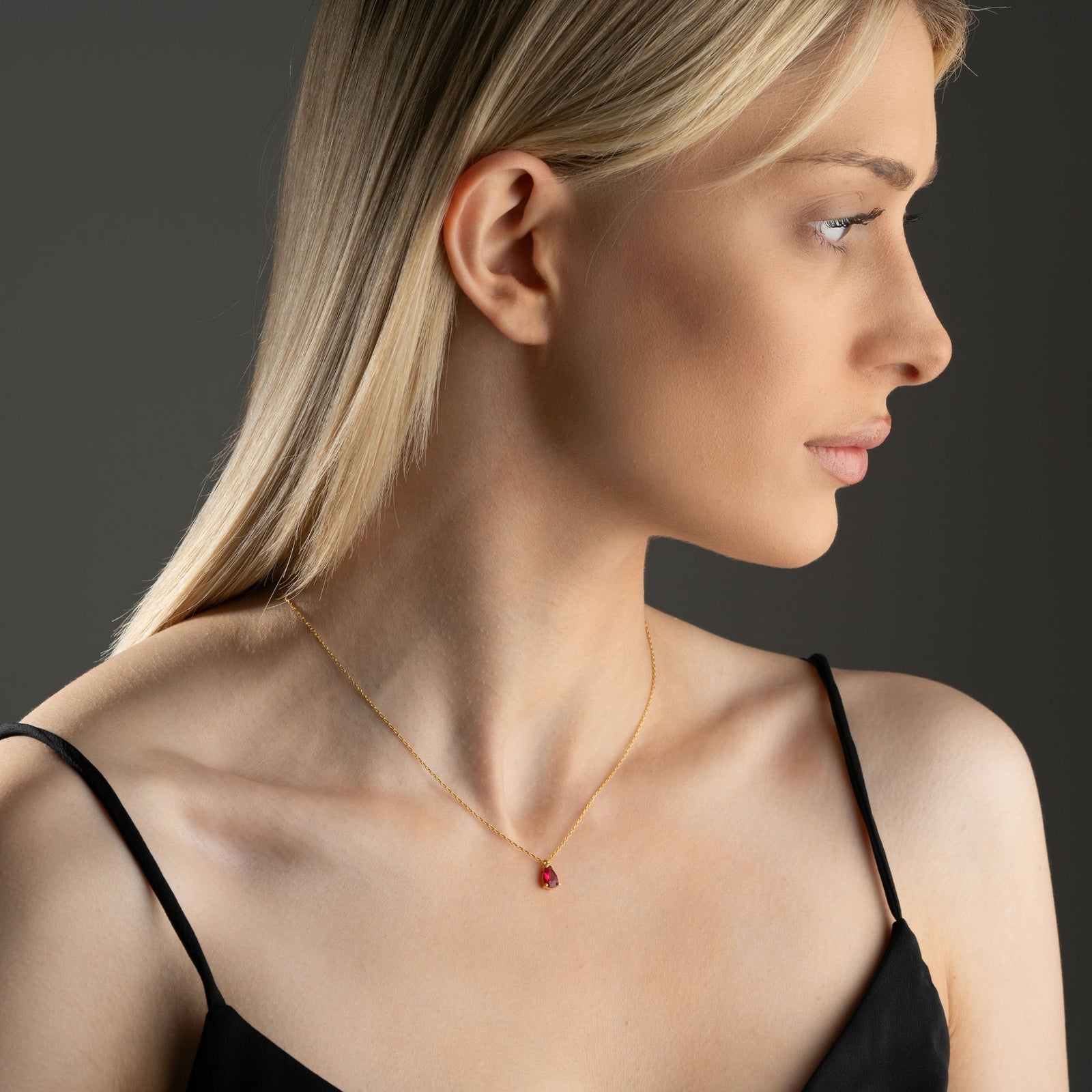 Sterling Silver Birthstone Pendant Necklace