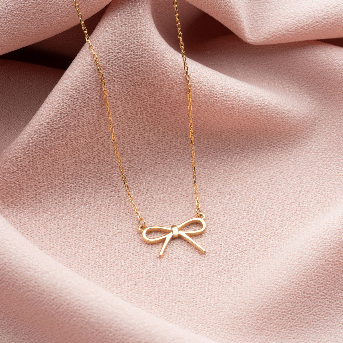 Sterling Silver Bow Necklace