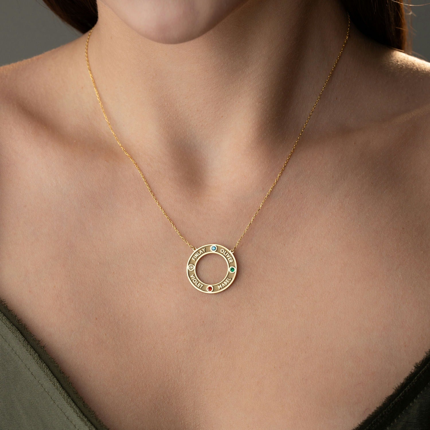Custom Circle of Love Necklace | Mother's Day Gift