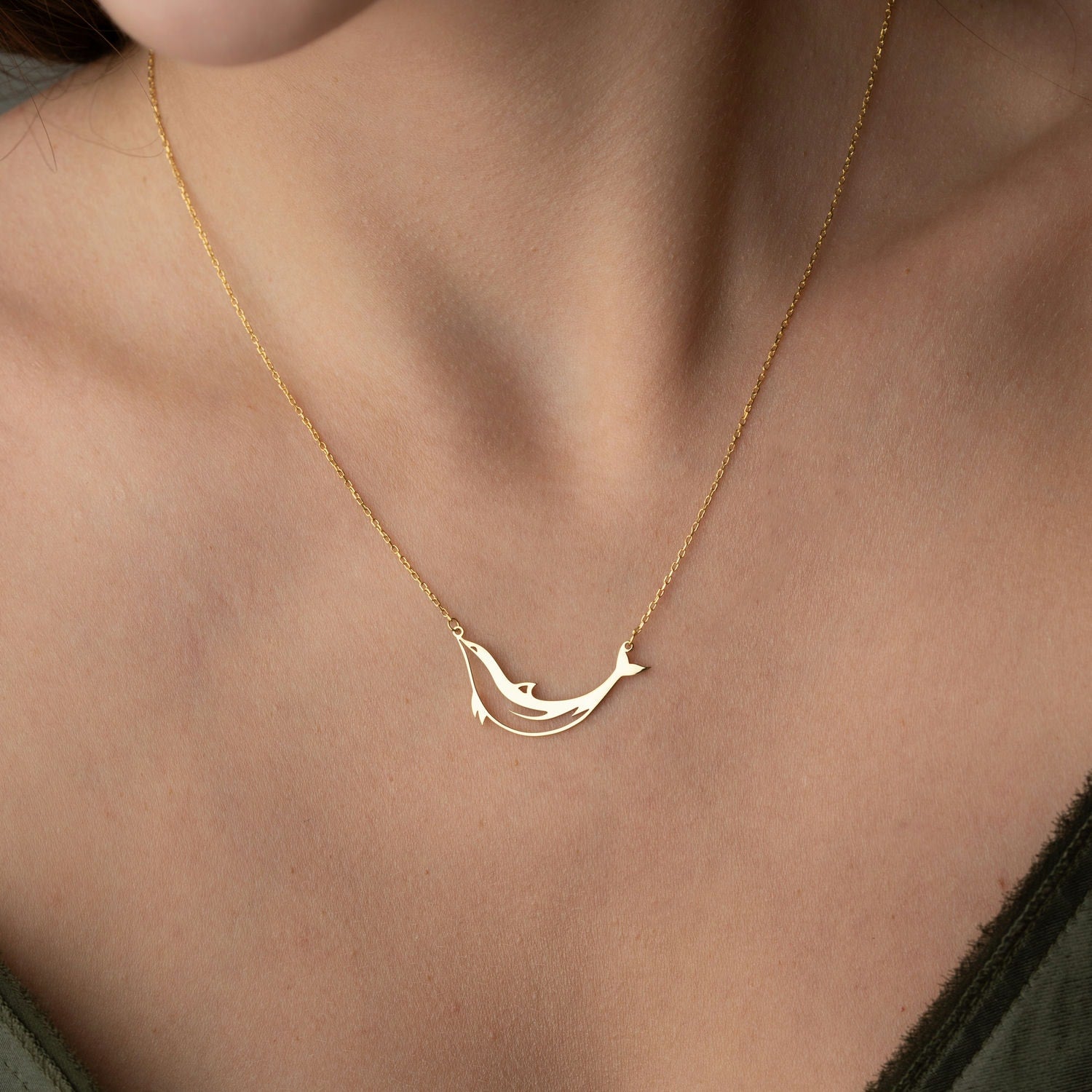 Sterling Silver Dolphin Necklace