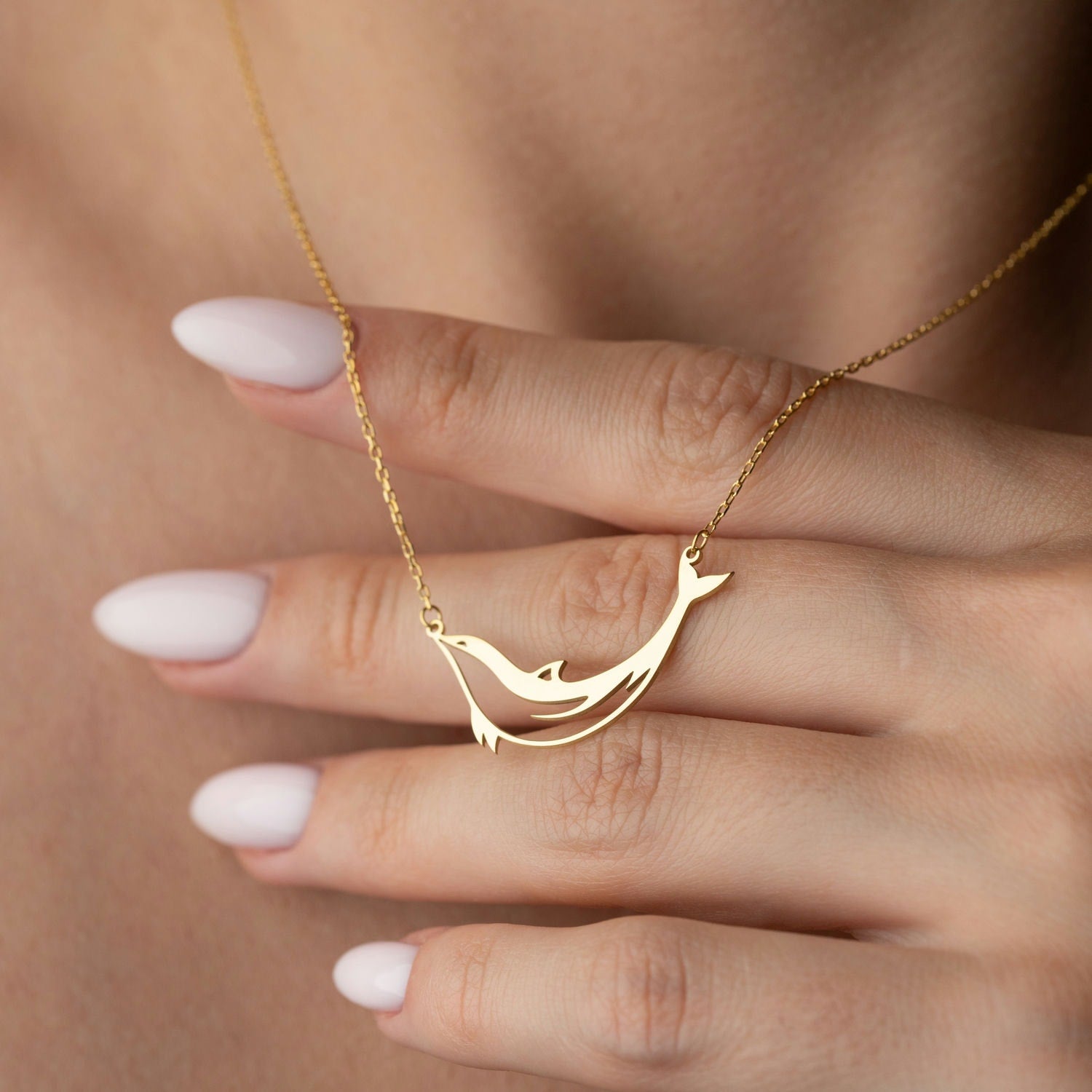 Sterling Silver Dolphin Necklace