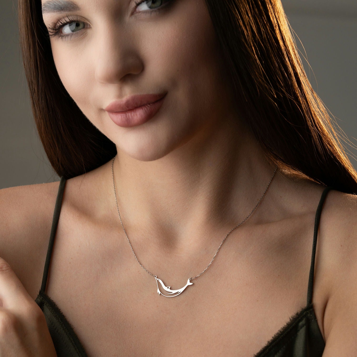 Sterling Silver Dolphin Necklace