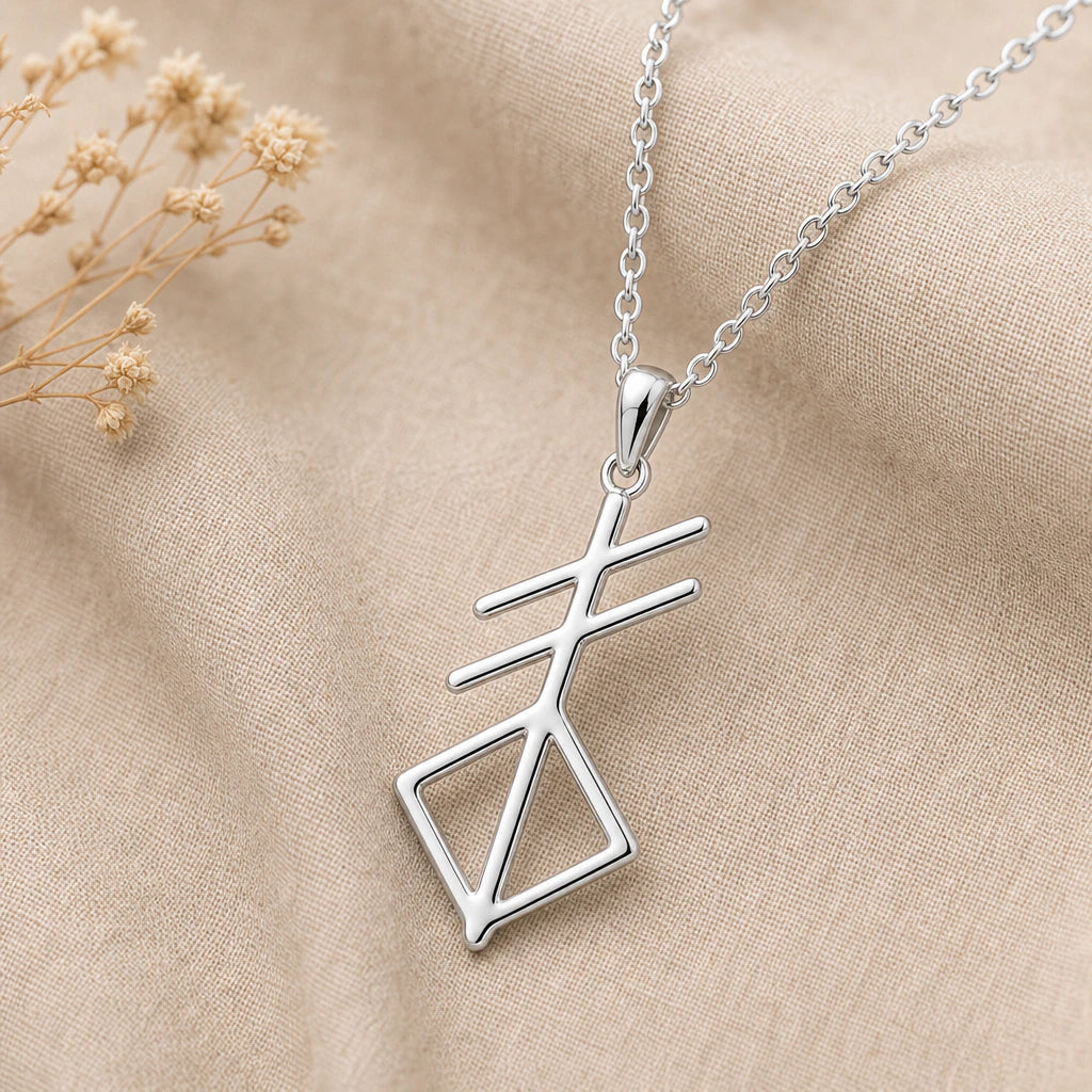 Norse Creation Symbol Pendant Necklace in sterling silver