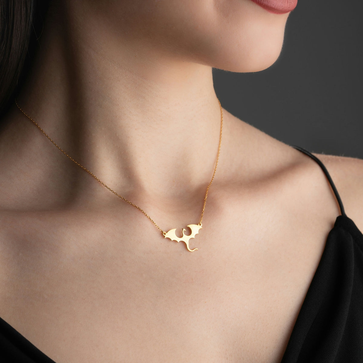 Sterling Silver Dragon Necklace