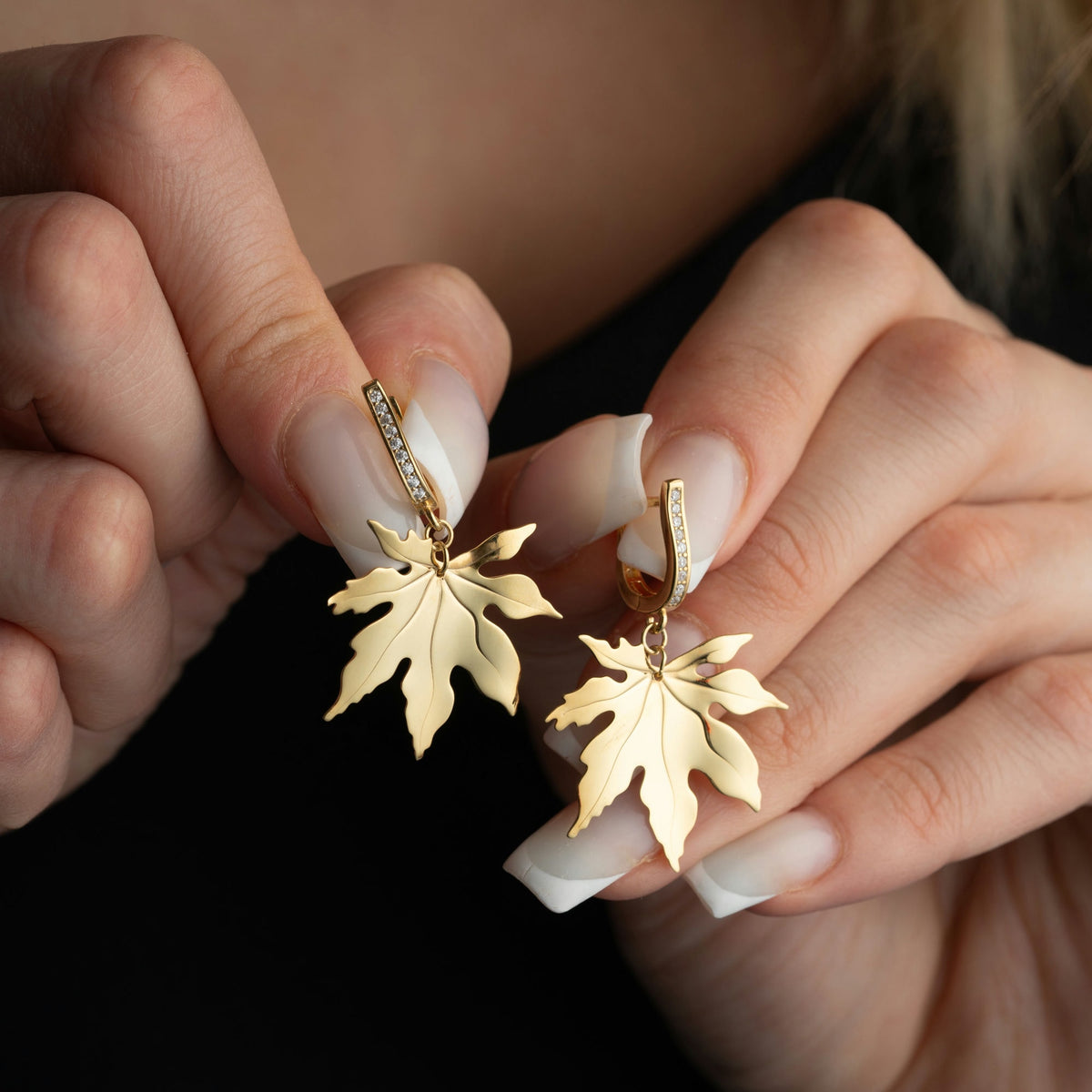 Plane Tree Leaf Earrings
