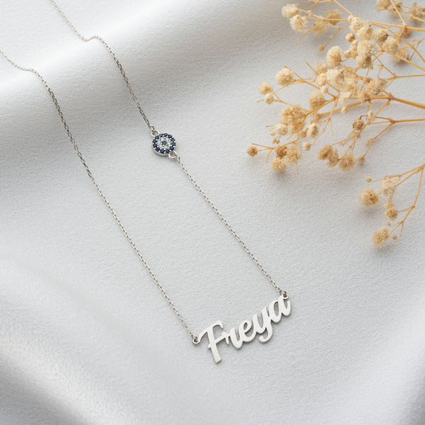 Name necklace deals with evil eye