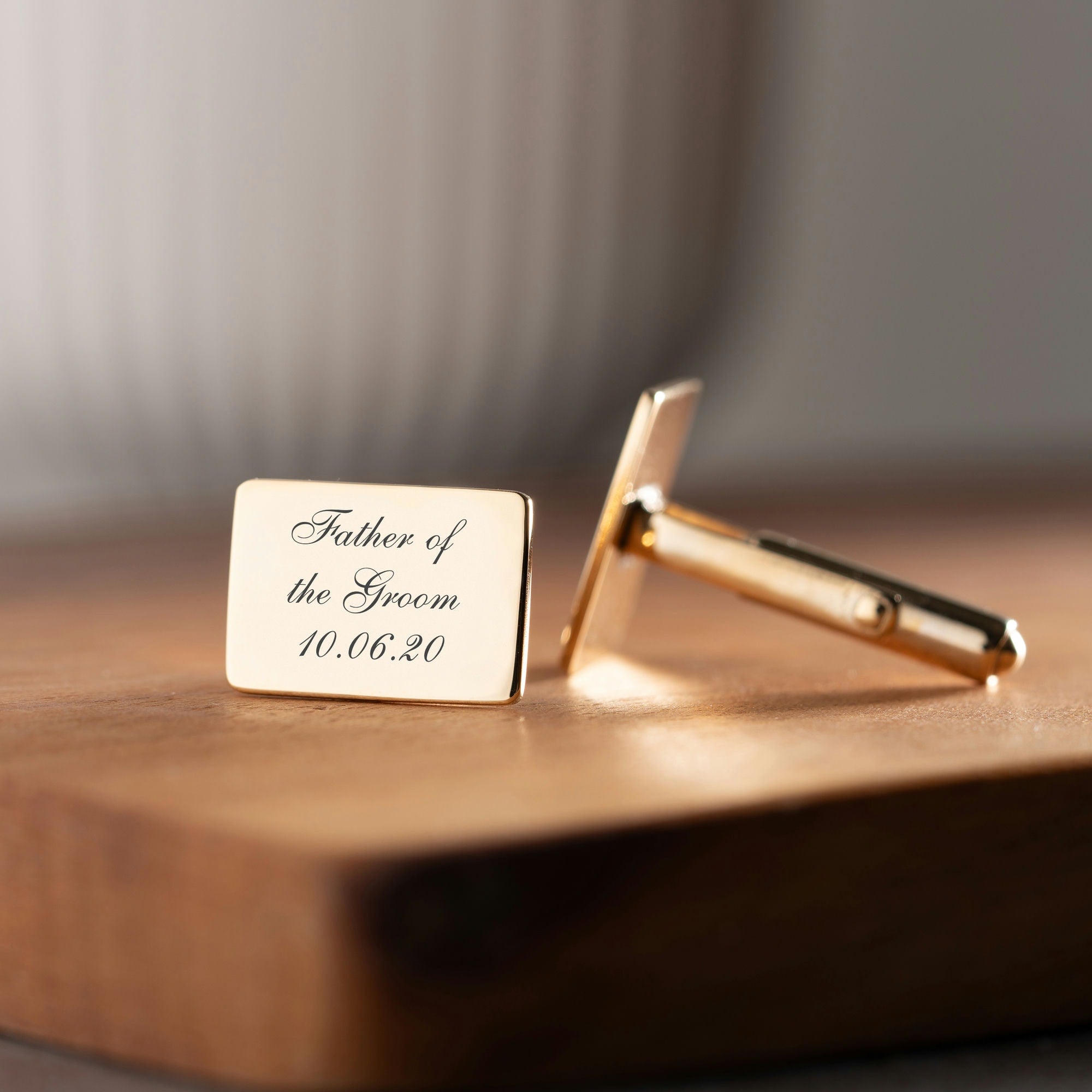 Father Of The Groom Cufflinks In Sterling Silver