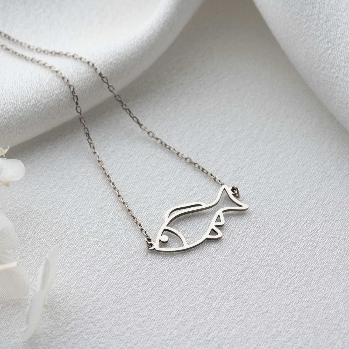 Sterling Silver Fish Necklace
