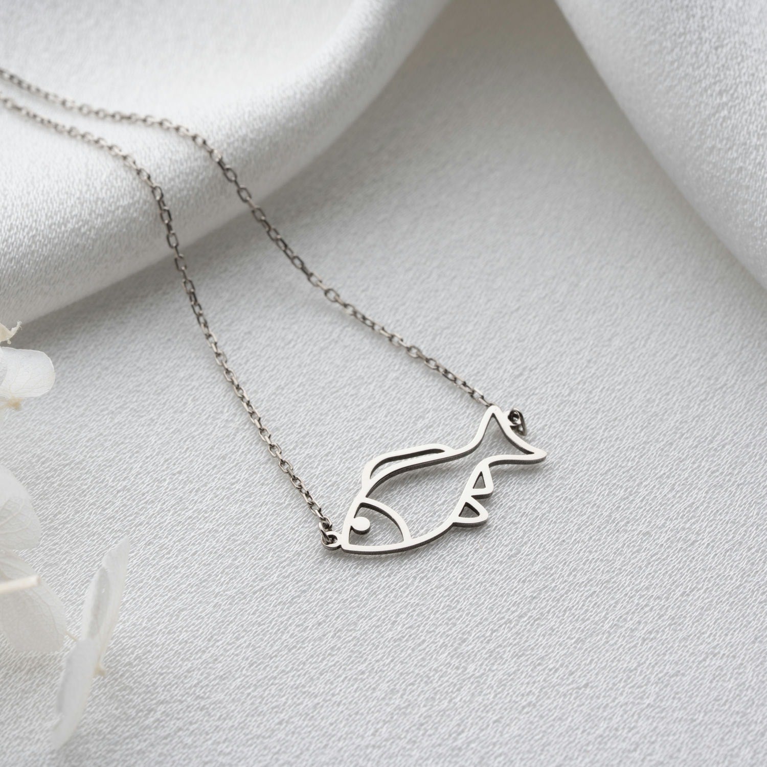 Sterling Silver Fish Necklace