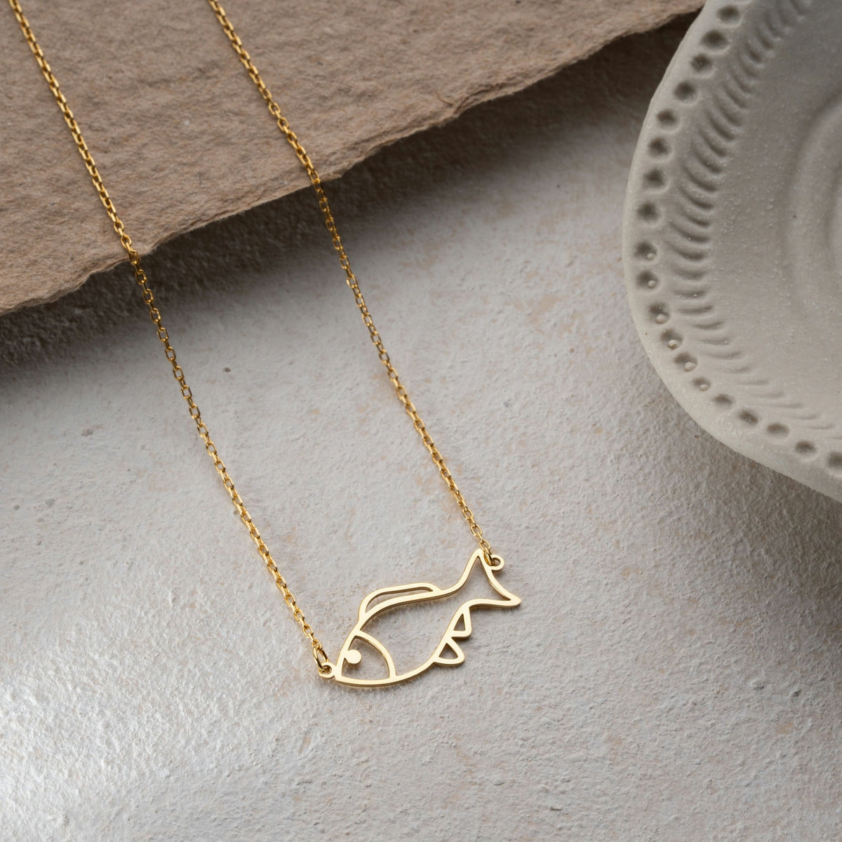 Sterling Silver Fish Necklace