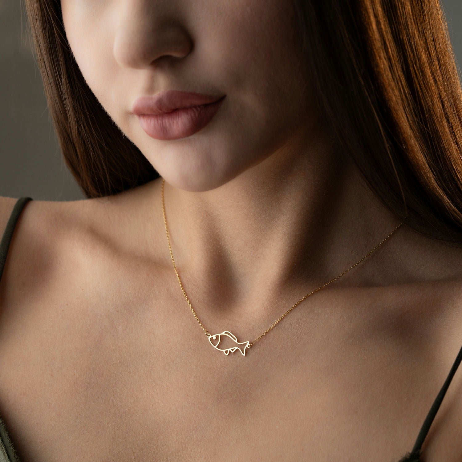 Sterling Silver Fish Necklace