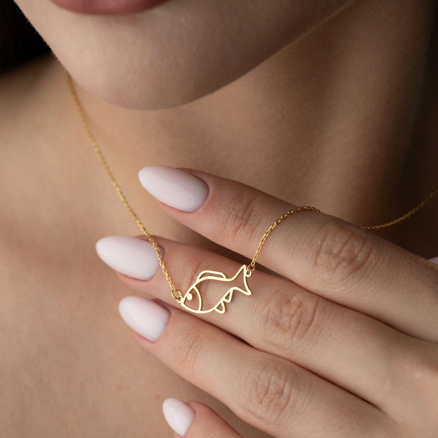 Sterling Silver Fish Necklace