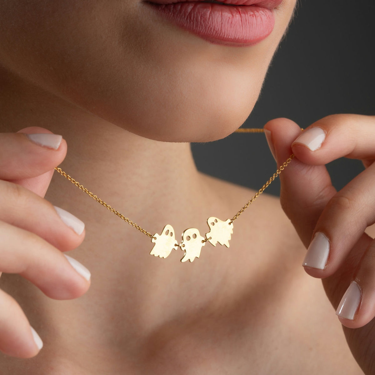 Sterling Silver Ghost Necklace