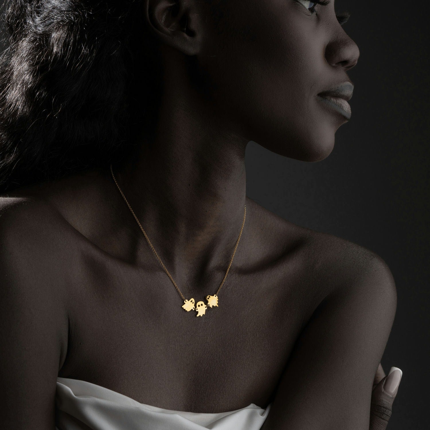 Sterling Silver Ghost Necklace