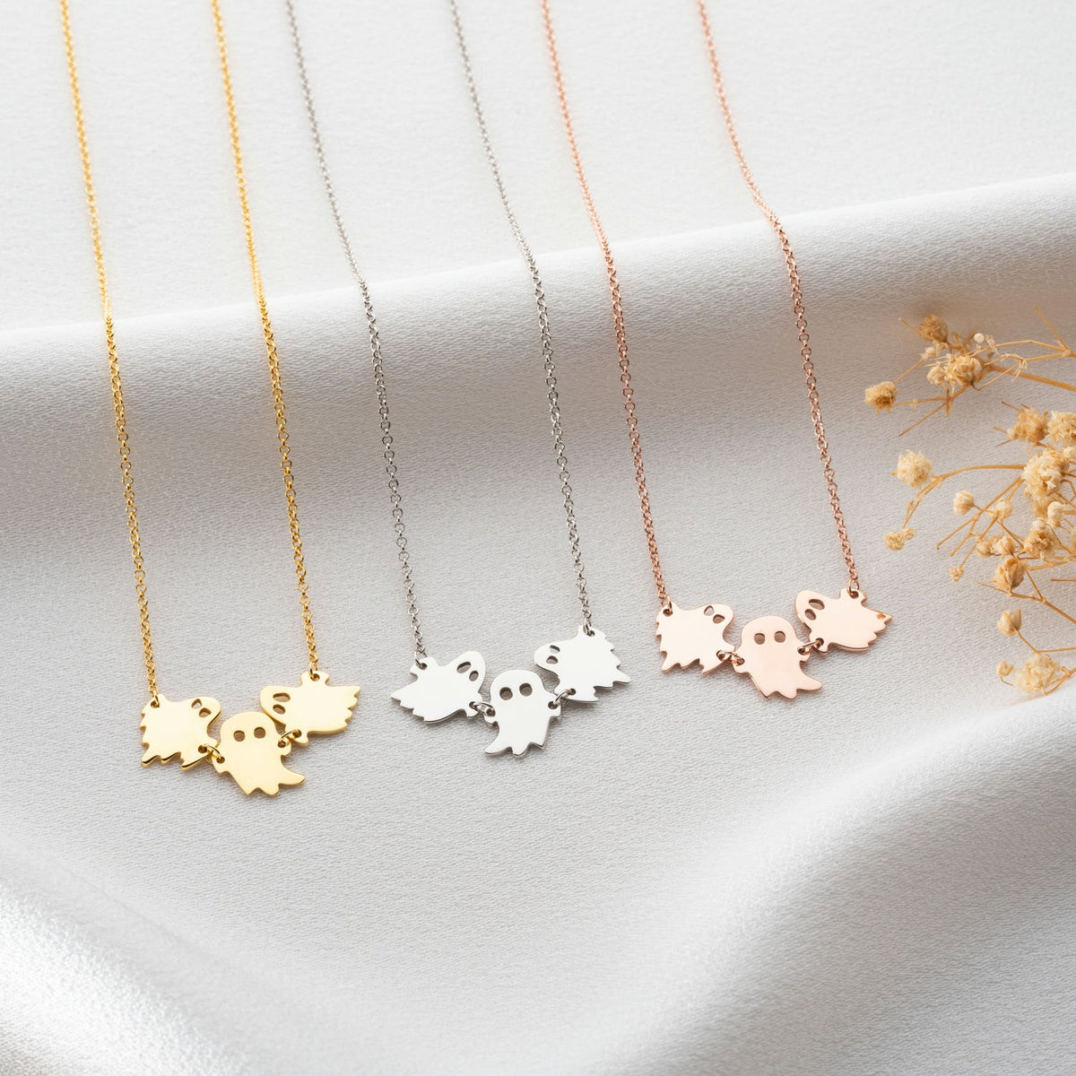 Sterling Silver Ghost Necklace