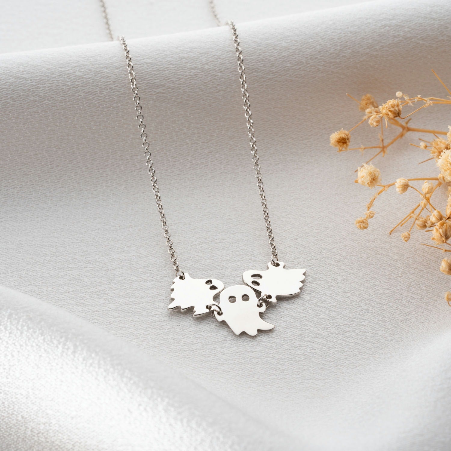 Sterling Silver Ghost Necklace