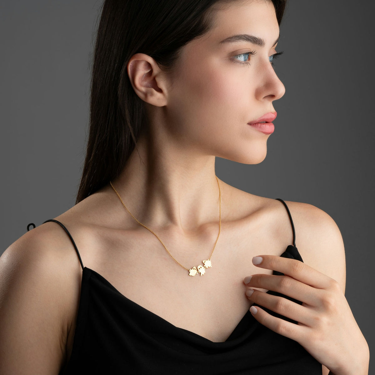 Sterling Silver Ghost Necklace