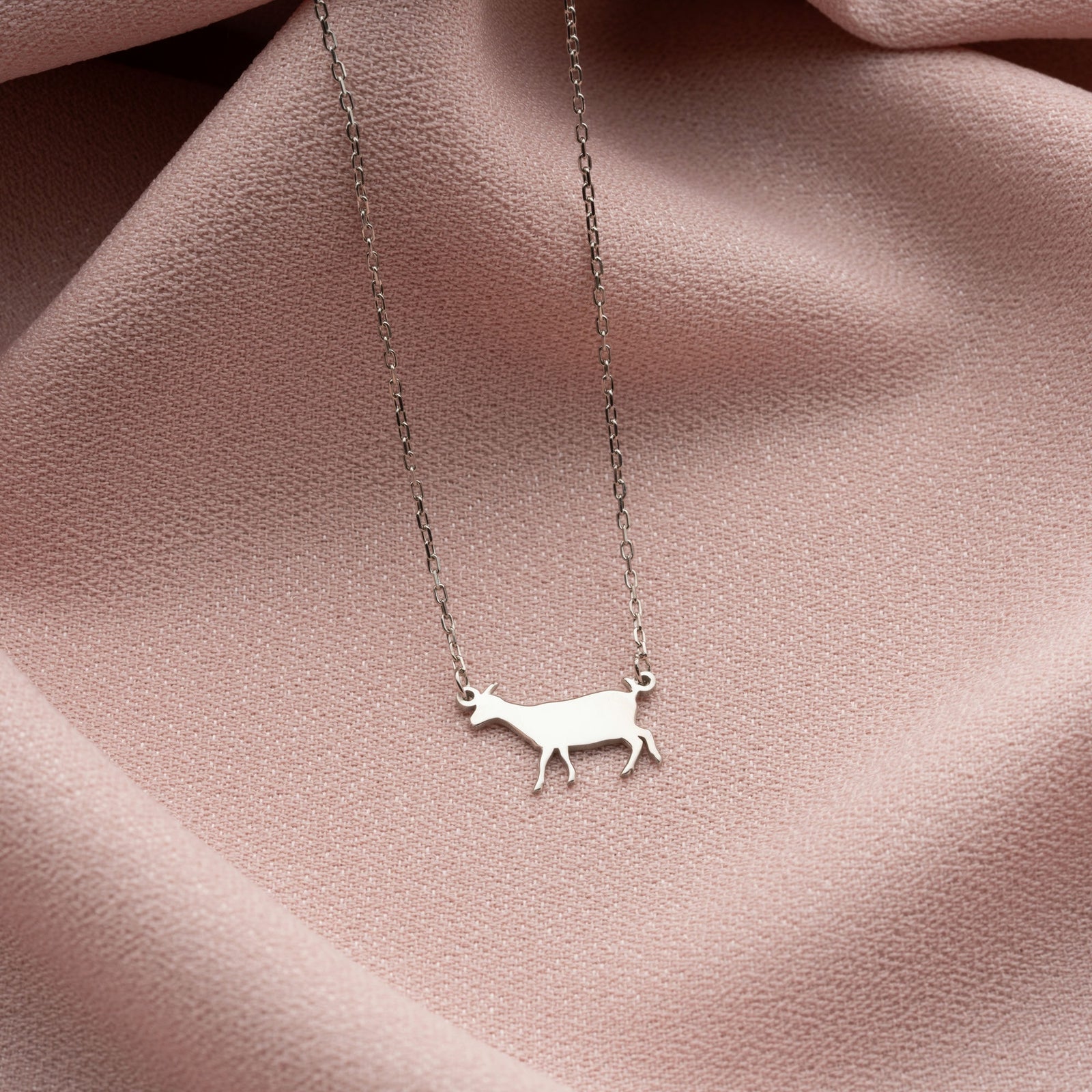 Sterling Silver Goat Necklace