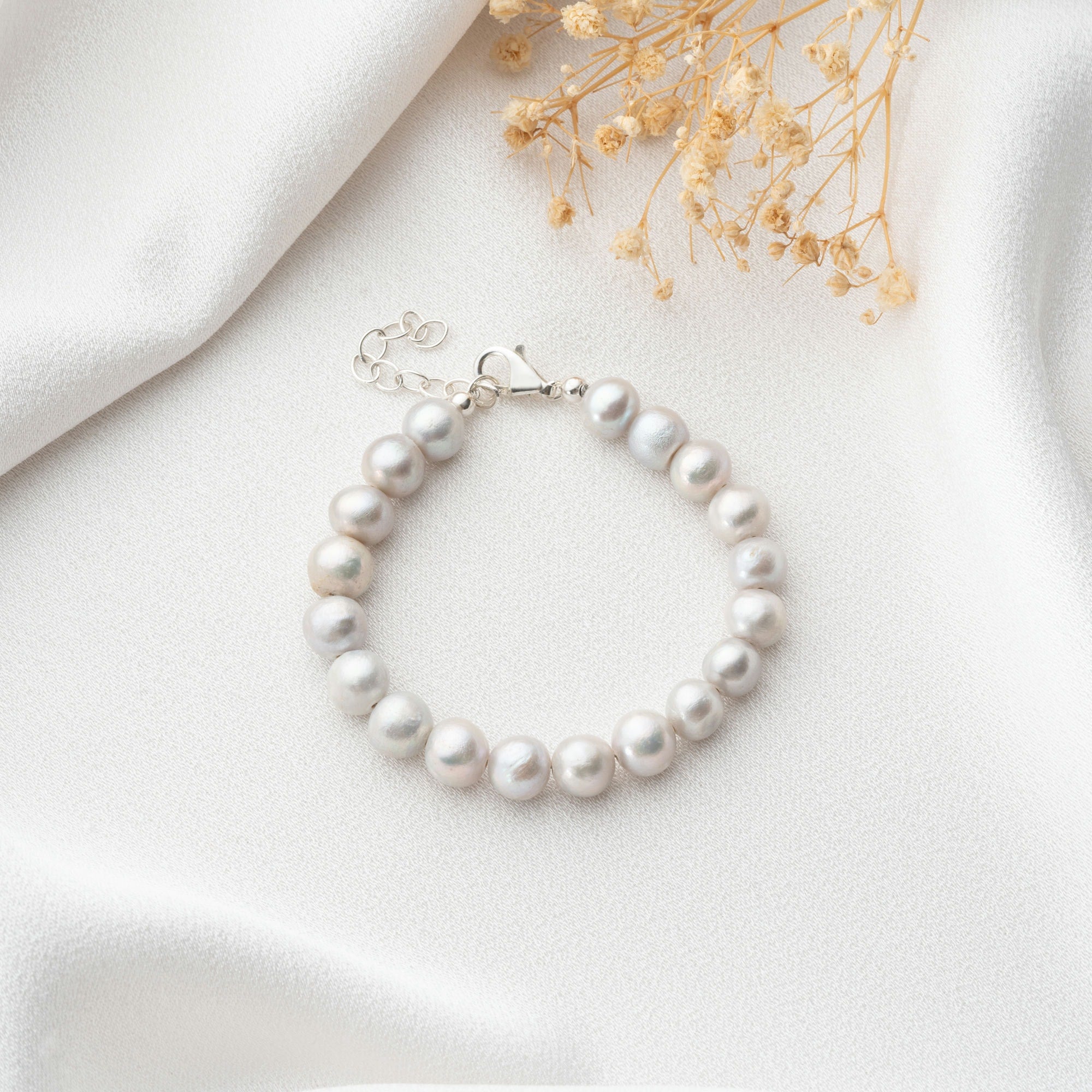 Freshwater Grey Pearl Bracelet