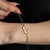 Paperclip Chain Heart Bracelet