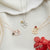 Heart Outline Arabic Name Necklace with Birthstone