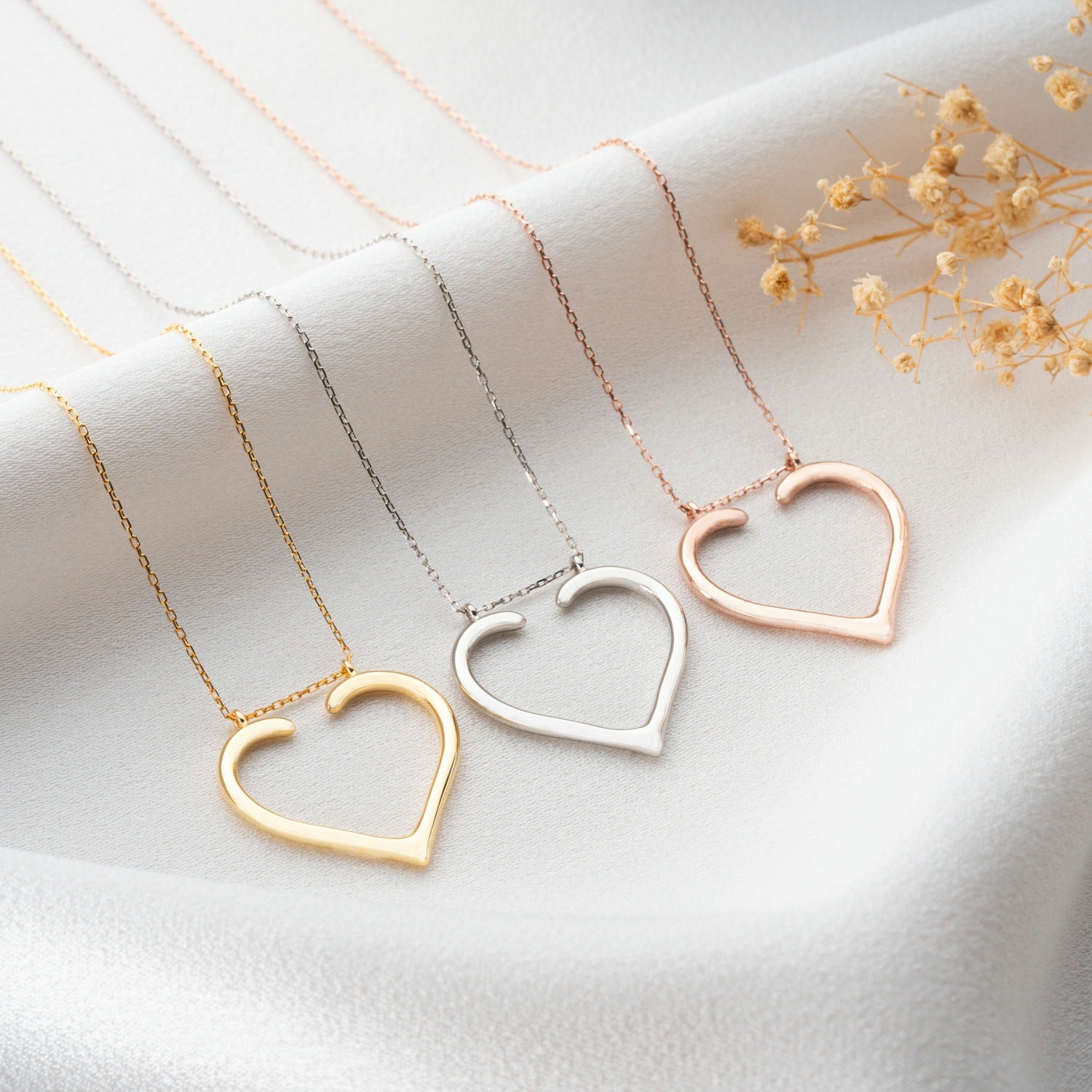 Heart Shaped Ring Holder Necklace