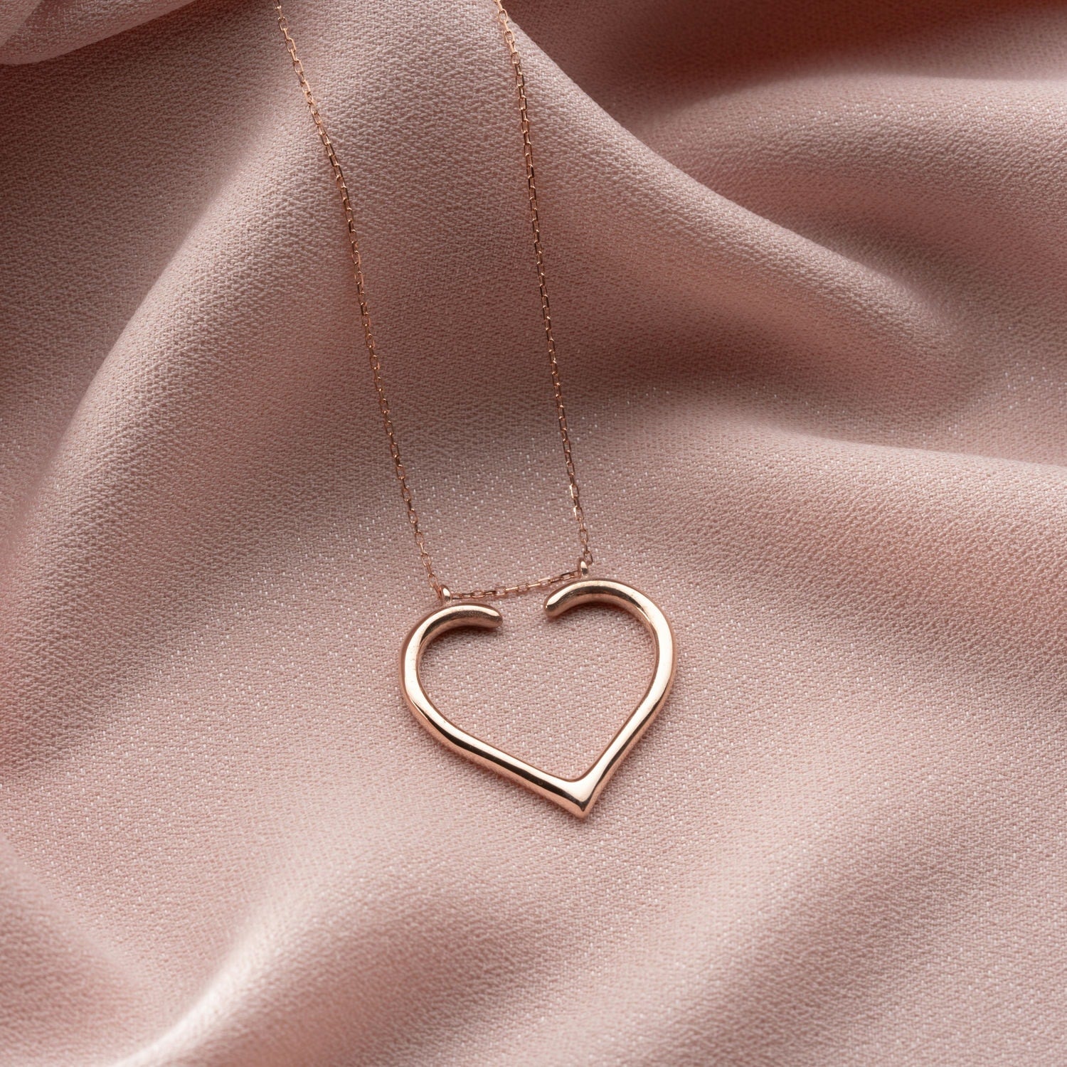 Heart Shaped Ring Holder Necklace