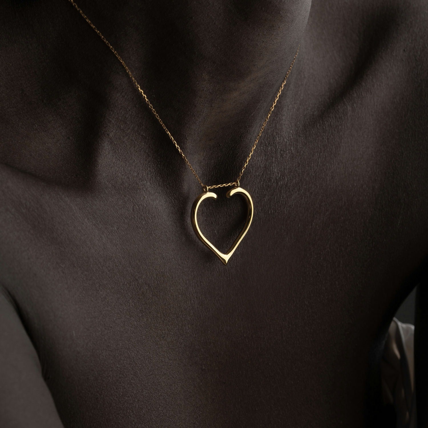 Heart Shaped Ring Holder Necklace