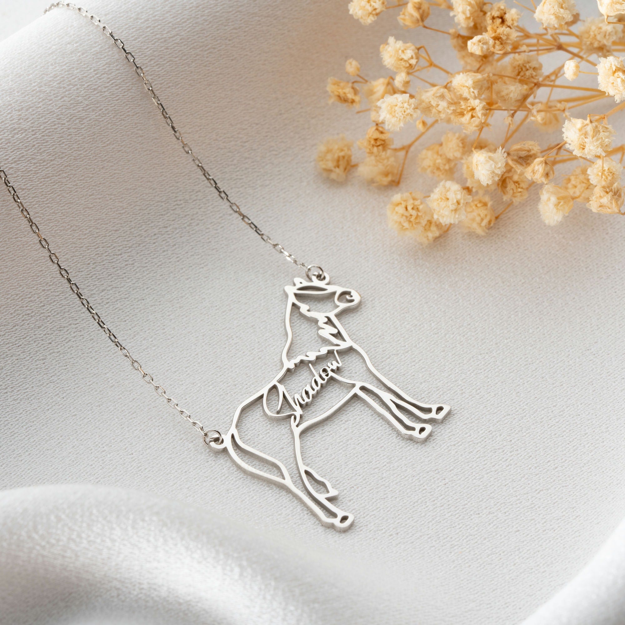 Horse Necklace With Name