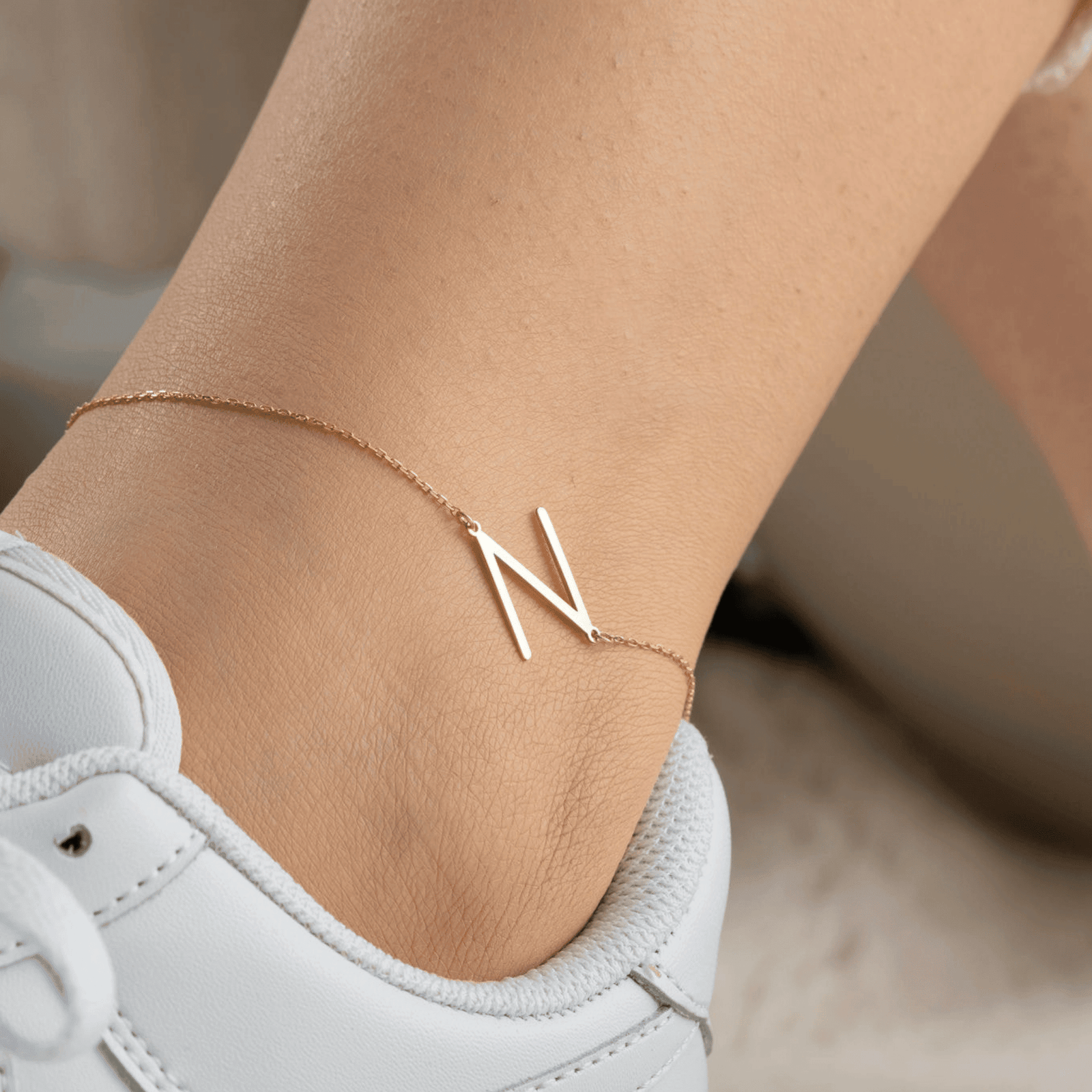 Anklet With Initial
