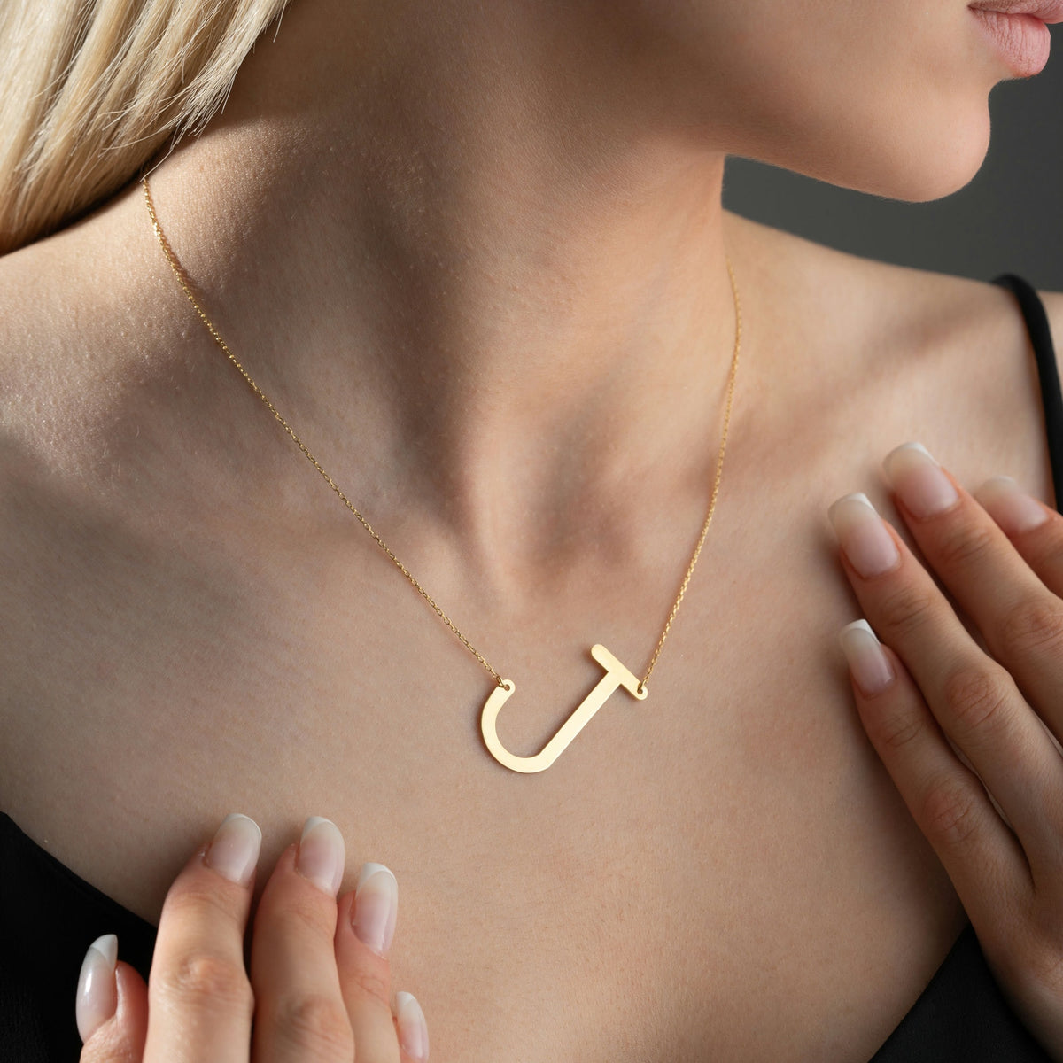 J Initial Necklace