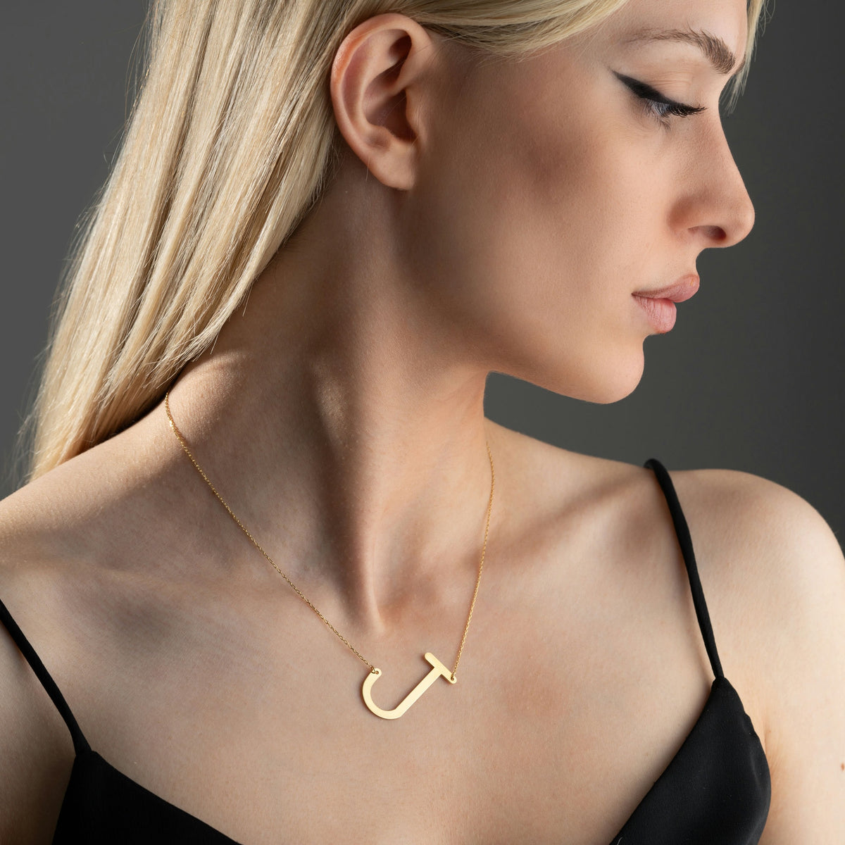 J Initial Necklace
