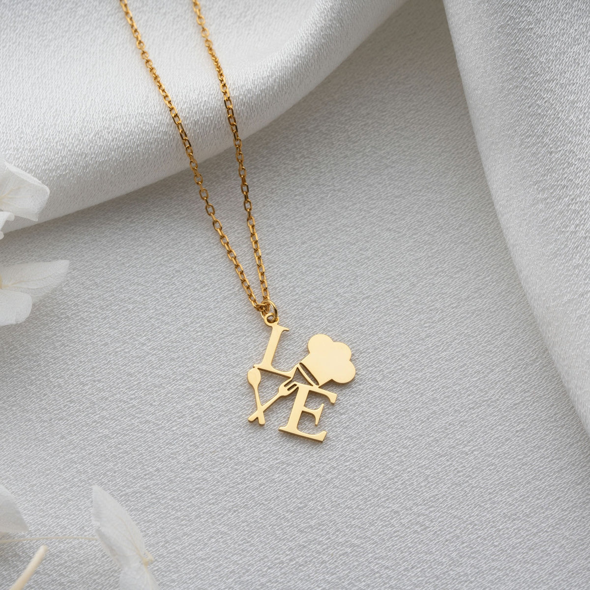 &quot;Love to Cook&quot; Necklace | Gift for Chef &amp; Baker