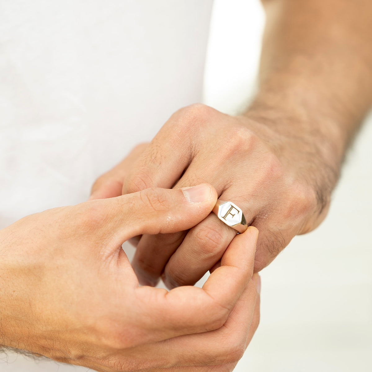 Personalised Men&#39;s Signet Ring