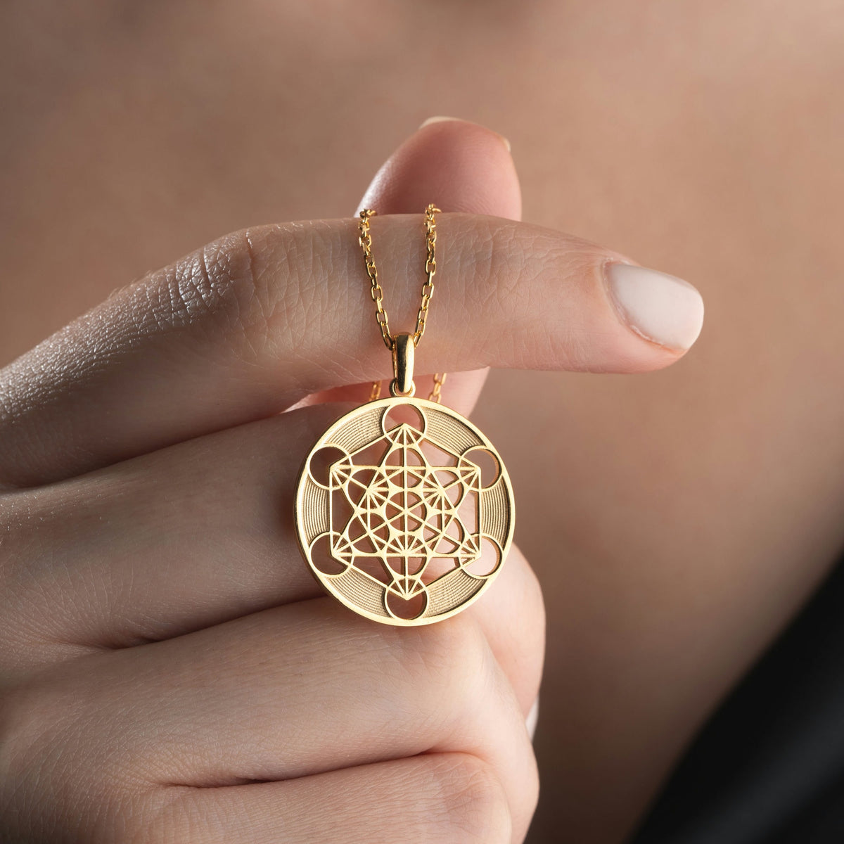 Sterling Silver Metatron Necklace