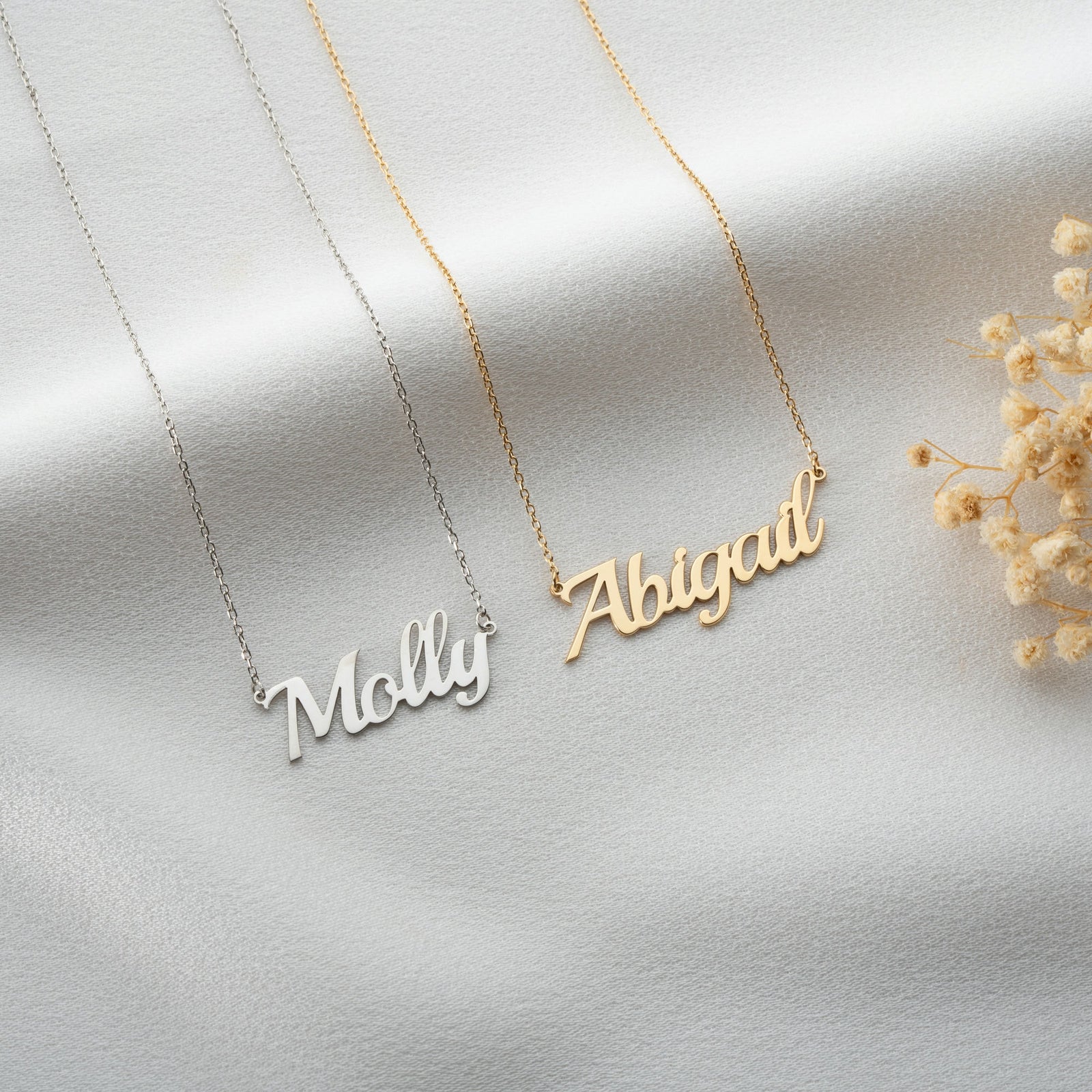 Silver Name Necklace