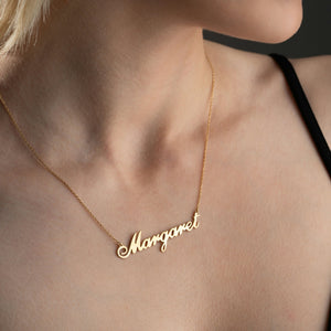 Custom Name Necklace in Gold
