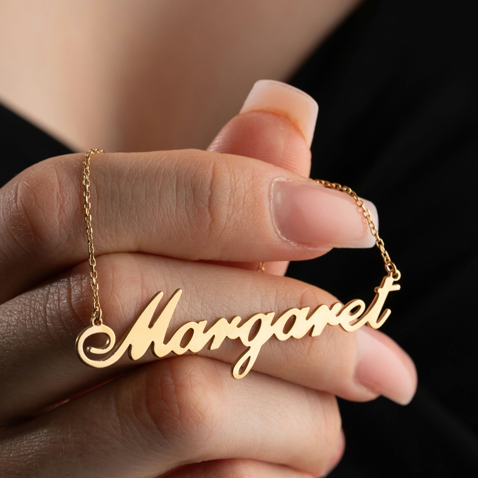 Custom Name Necklace in Gold