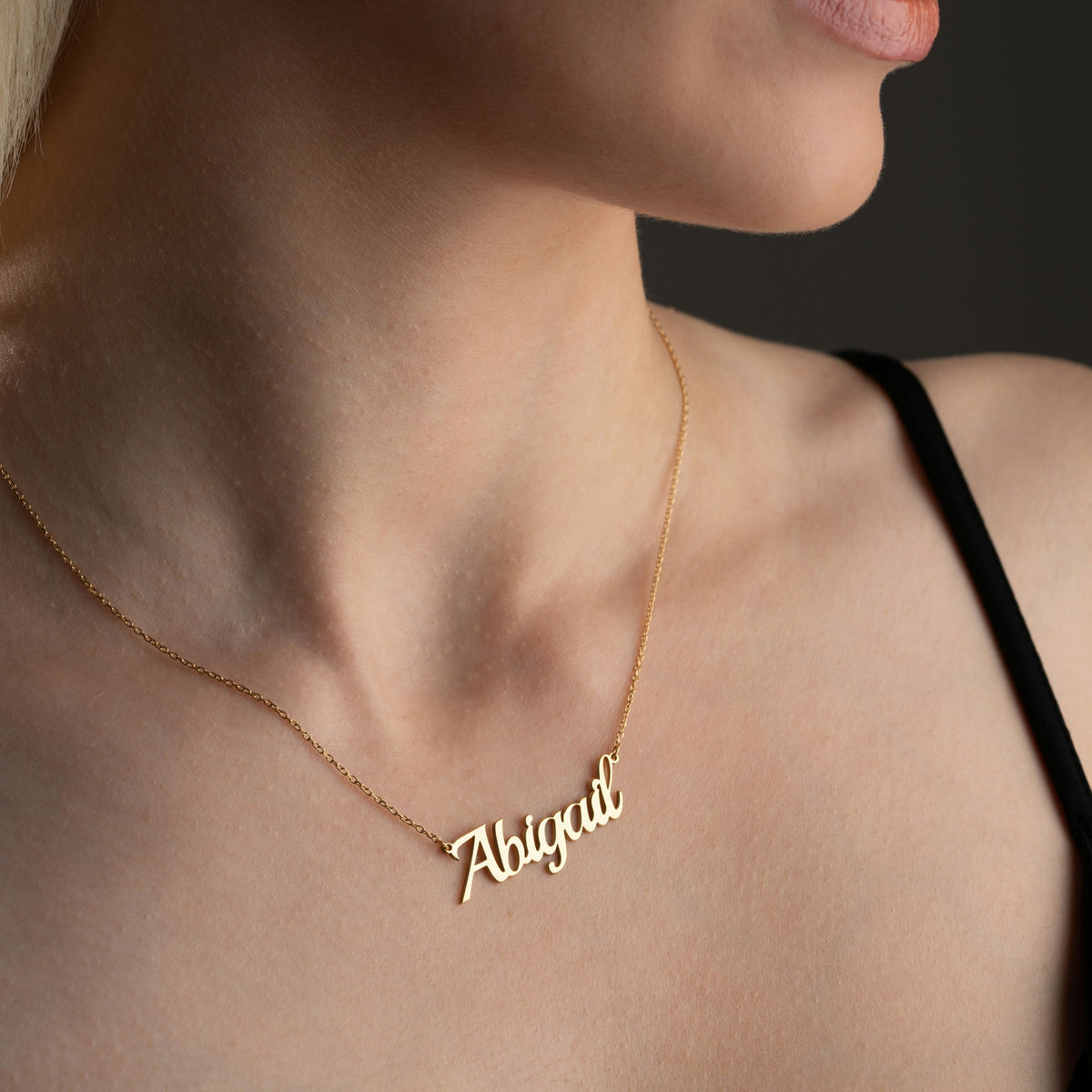 Custom Name Necklace in Gold