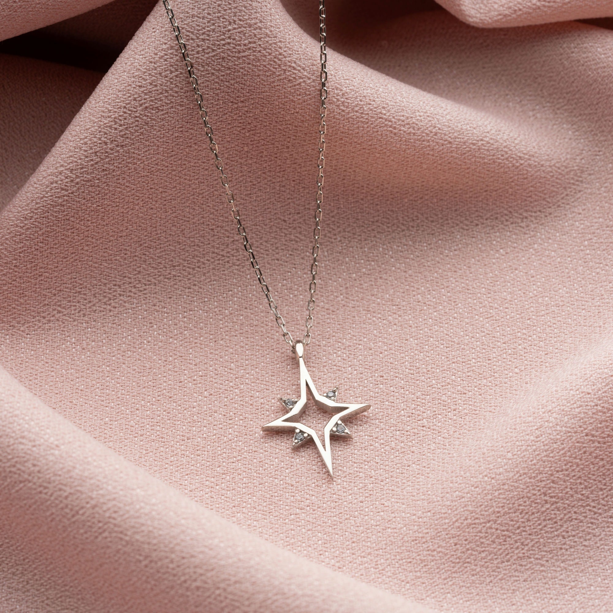 Gold North Star Necklace