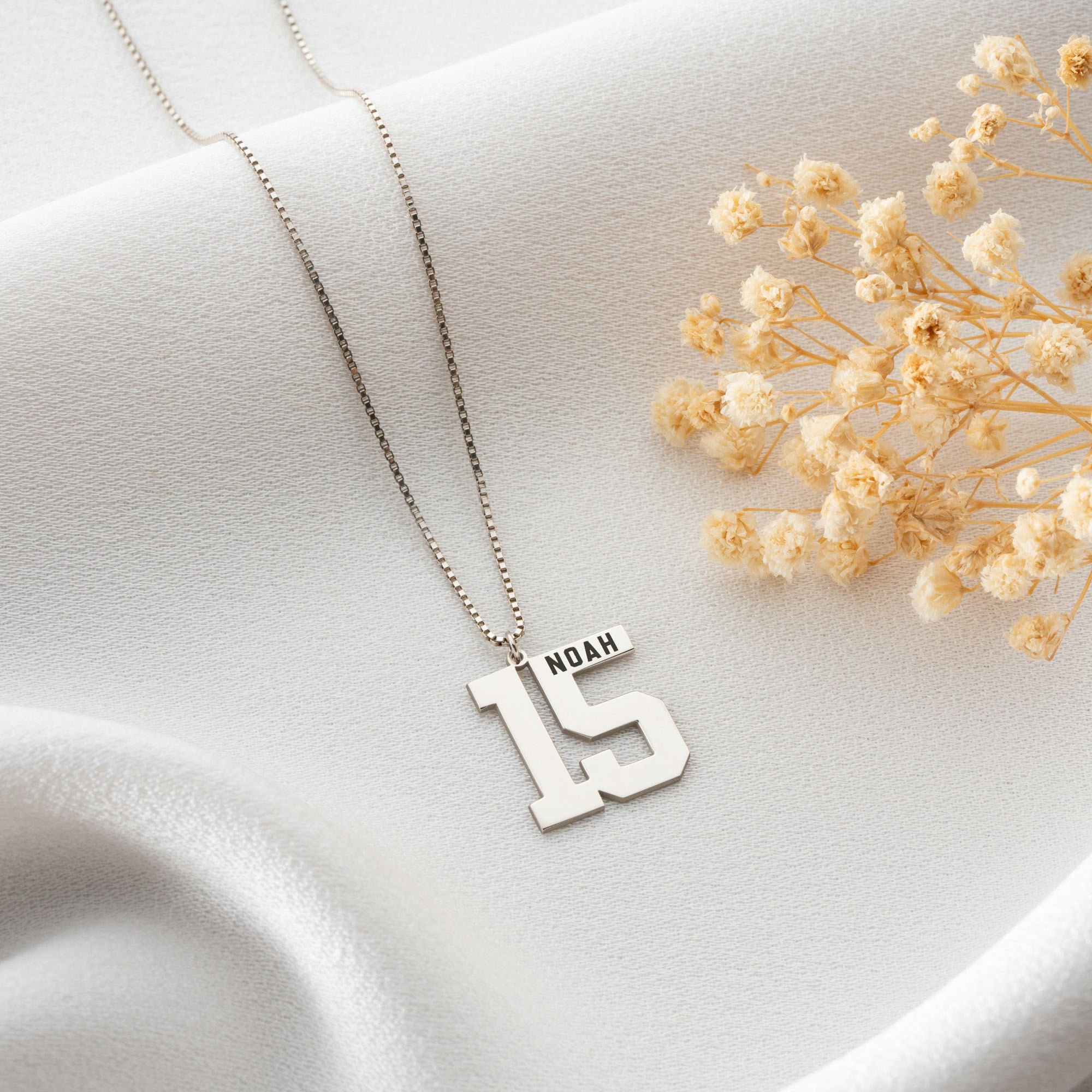 Number Necklace With Name